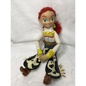 Toy Story JESSIE Doll Disney Store Talking Pull String Cowgirl 14" No Hat Woody